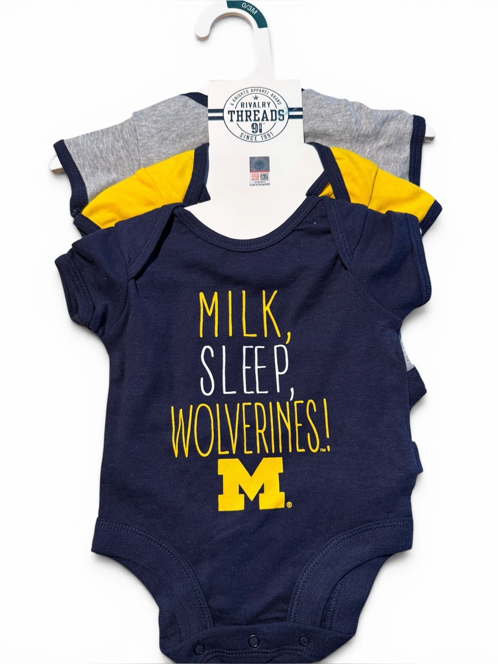 University of Michigan 3 pack baby